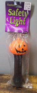 Vtg Halloween Blow Mold Flashing Flashlight Jack 'O Lantern Pumpkin Fun World  - Picture 1 of 8