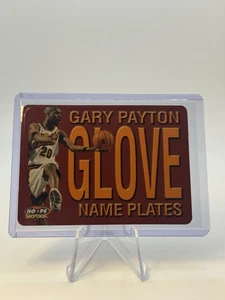 1999-00 Hoops Basketball Name Plates #4NP Gary Payton Seattle SuperSonics - Picture 1 of 2