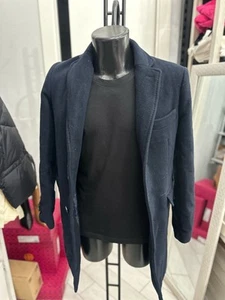 Alcott Cappotto In Lana Uomo Man Tg46 Blu LLV2060 - Foto 1 di 9