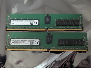 Micron – 16GB (2x8GB) DDR4-2133 ECC RDIMM – MTA18ASF1G72PDZ-2G1B1 Server RAM - Afbeelding 1 van 5