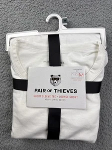 Men's Pair of Thieves Pajama Set (T Shirt & Shorts) - Emerald/White M - Picture 1 of 6