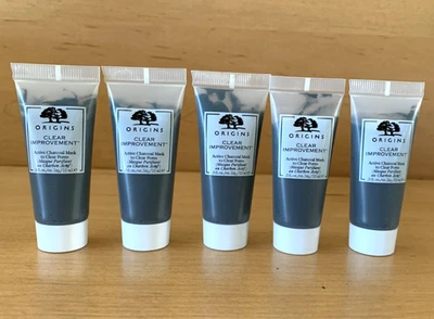 5 x Máscara de carbón activa ORIGINS Clear Improvement para limpiar los poros 0,5 fl. oz 15 ml Foto 1 de 2
