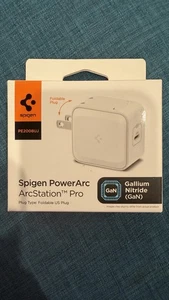 Spigen PowerArc Arcstation Pro spina USA pieghevole bianca nuova sigillata - Foto 1 di 2