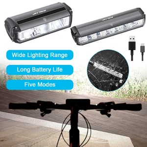Ultra Bright Waterproof Bike Light Bar 1800mAh Long Lasting 17 LED Rechargeable - Picture 1 of 20