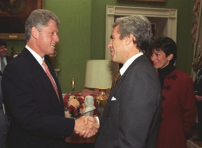 CONVERSATIONPRINTS Bill Clinton Jeffrey Epstein Ghislaine POSTER PICTURE PHOTO PRINT BANNER 15072