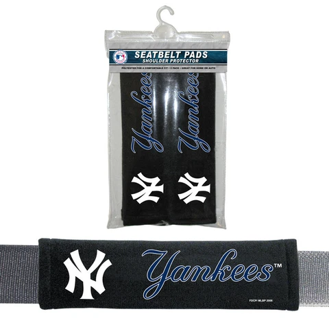 2PC MLB New York Yankees Car Truck Bag Seat Belt Pads / Shoulder Pads Covers Cover