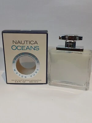 Nautica Oceans Pure Water 3,4 oz / 100 ml EDT spray colonia para hombres Foto 1 de 4