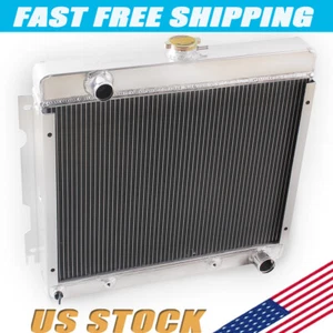 3-Row Aluminum Radiator For 1970-1972 1971 Dodge Dart Plymouth Duster Valiant V8 - Picture 1 of 10
