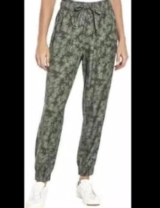 NEW Orvis Women's Tencel Drawstring Jogger Pants Green Camo Print Size Medium - Picture 1 of 8