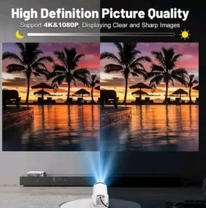 USB Optical Home Projector Drive HD Luminescent Video Display | Video Games DVD - Picture 1 of 4