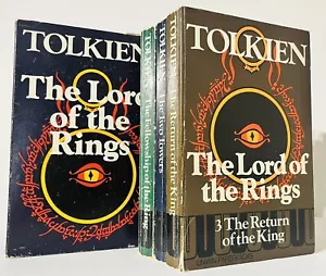 Lord of the Rings 3 Book Box Set 1976 Vintage Paperback Collectors Rare - Picture 1 of 11