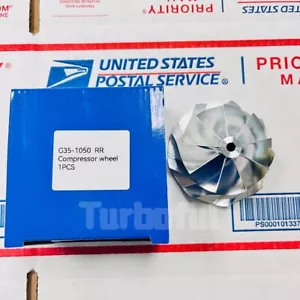 Billet Point Milled Turbo Compressor Wheel for G35-1050 Reverse Rotation - Bild 1 von 6