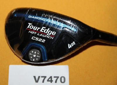 Tour Edge Hot Launch Diamond Face C522 22° 4 Hybrid 4H Fubuki Regular V7470 NEW - Image 1 of 4