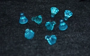8 ~ 1x1 Light Blue Translucent Jewel Bricks Minifigure Accessories ~ New Lego - Picture 1 of 1