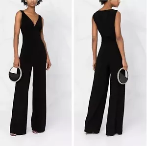 NORMA KAMALI $295 Tara Jumpsuit in Black Size S - Picture 1 of 8