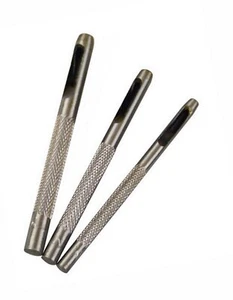 Juego de punzones Ø 3, 4, 5 mm para cinturón de cuero fieltro goma cartón etc. - Imagen 1 de 1
