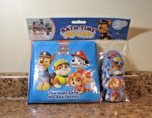 PAW Patrol Bath Time Books 8 Piece Set The Pups Save The Sea Turtles NEW - Picture 1 of 3