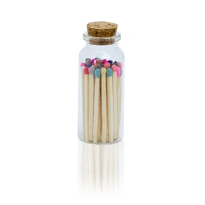 Botella de corcho decorativa con fósforos pequeños de 2" - arco iris - Imagen 1 de 7