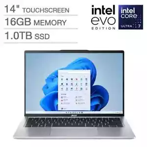 New Acer Swift Go 14'' WUXGA Intel Evo Touchscreen Laptop Ultra 7 155H 16GB 1TB - Picture 1 of 8
