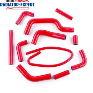 For DUCATI MONSTER S4 2001 2002 2003 Red Silicone Radiator Hose Coolant Pipe - Picture 1 of 11