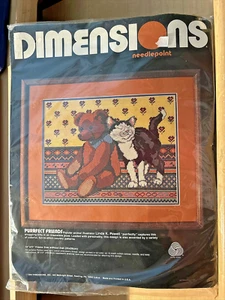 Dimensions Needlepoint Kit #2353 PURRFECT FRIENDS Factory Sealed - Bild 1 von 4