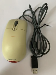 Vintage Microsoft Wheel Mouse Optical 1.1A USB und PS/2 PS2 kompatibel - getestet - Bild 1 von 2