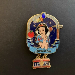 OLD Princess Icons Snow White 7 Dwarfs Disney PinonPin Blue Bird Apple Jewel-Gem - Picture 1 of 1