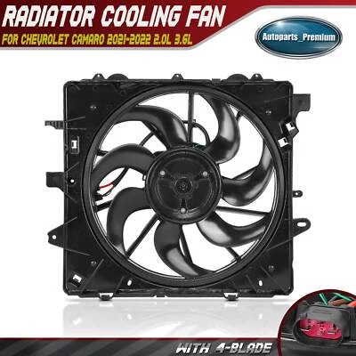 Radiator Fan Assy with Brushless Motor for Chevrolet Camaro 2021-2022 2.0L 3.6L - Image 1 of 4