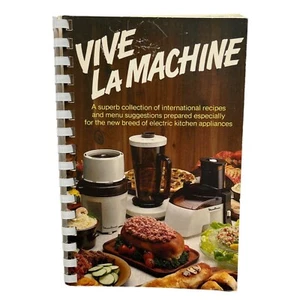 Moulinex Vive La Machine International Recipes 1977 Vintage Cookbook - Imagen 1 de 8