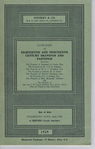 Sotheby's - 18. & 19. Jh. Zeichnungen & Gemälde 22. April 1959 - Bild 1 von 1