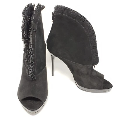 Nuevo en caja $1200 botín de gamuza Nadison negro Burberry talla US 9/se adapta a EE. UU. 8,5 Foto 1 de 4