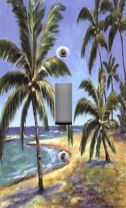 Light Switch Plate Outlet Covers BEACH DECOR ~ TROPICAL PALM TREES 01 - Picture 1 of 26