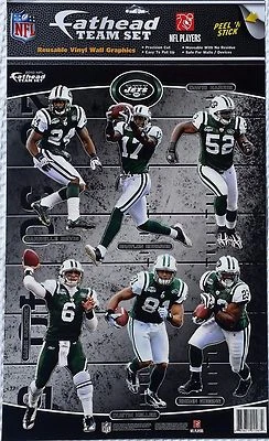 JUEGO EQUIPO NEW YORK JETS FATHEAD DARRELLE REVIS DAVID HARRIS BRAYLON EDWARDS 2010 Foto 1 de 3