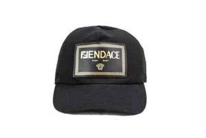 Fendi X Versace Fendace Black Cotton Adjustable Baseball Hat - Picture 1 of 5