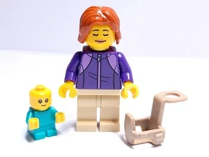 Lego Mini Figure City Camper Mother and Baby with Carrier from Set #60283 - Picture 1 of 2