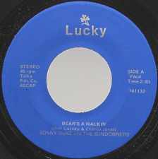 Country 45 - Sonny Duke & The Sundowners - Bear's A Walkin - Lucky - AL Football