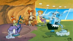 Hanna Barbera:Jetsons/Flintstones-A Mothers Work-LE Cel- Double Signed - Picture 1 of 1