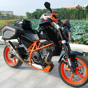 1 par de bolsas alforjas 36-58L para motocicleta bolsas de sillín de equipaje con kit de casco cubierta de lluvia - Imagen 1 de 14