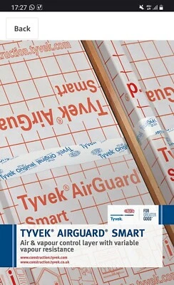 Tyvek Airguard Smart Luft- und Dampfsteuerung 1,5m x Meter zuschneiden günstig