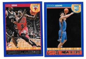 Lot of 2 2013-14 Hoops Blue Parallels #91 Luol Deng #272 Steven Adams RC - Picture 1 of 2
