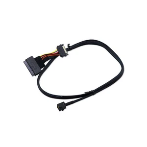 65CM SFF-8643 to U.2 (SFF-8639) NVMe U2 Transfer Cable SSD Hard Disk Data Line - Afbeelding 1 van 7