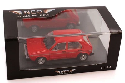 1:43 VW Golf I / Volkswagen Rabbit 4türig 1975 rot red - NEO Scale Models 43955 - Bild 1 von 3
