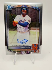 2025 Bowman Chrome ELIAN PENA 1st Bowman On Card Auto 🔥 New York Mets Prospect - Bild 1 von 2