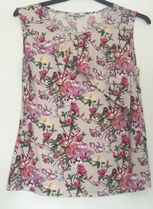 Oasis Floral Ruffle Top Size L - Picture 1 of 4
