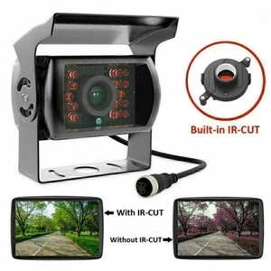 4PIN Auto Rückfahrkamera Farb 18 IR LED Nachtsicht für LKW KFZ RV Bus 12V 24V . - Bild 1 von 7