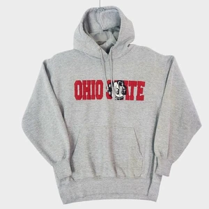Vintage Ohio State OSU Buckeyes Brutus Hoodie MEDIUM grau MV Sport Retro Sweatshirt - Bild 1 von 12