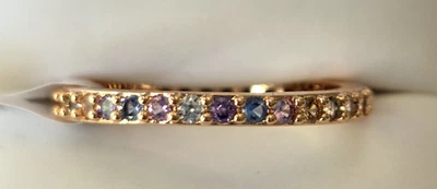 Anillo Bomb Party Candyland Unicornio Arreglo de colores en oro rosa RBP2236 Talla 11 Foto 1 de 3