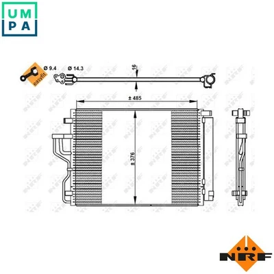 CONDENSER AIR CONDITIONING 350334 FOR HYUNDAI ix35/Van/SUV TUCSON/IX35/II 2.0L - Image 1 of 4
