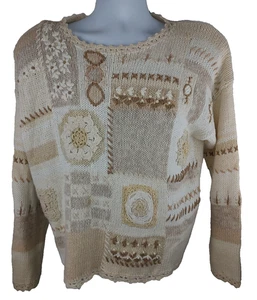 Heirloom Collectibles Pullover bestickt Pulli Damen große Blumen gebraucht - Bild 1 von 5