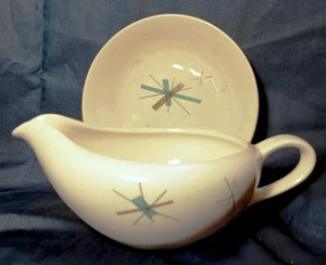 Vintage Salem China Co. NORTH STAR Gravy Bowl/Crema con Cuenco Años 50 - Imagen 1 de 6